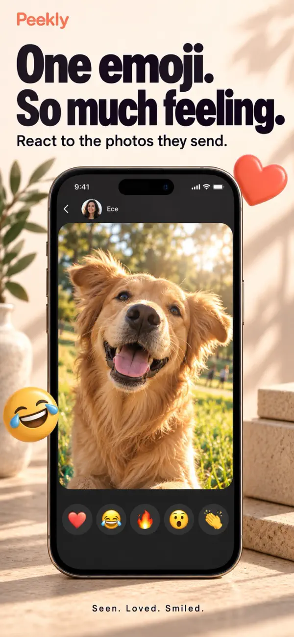 Peekly — replies and emoji reactions