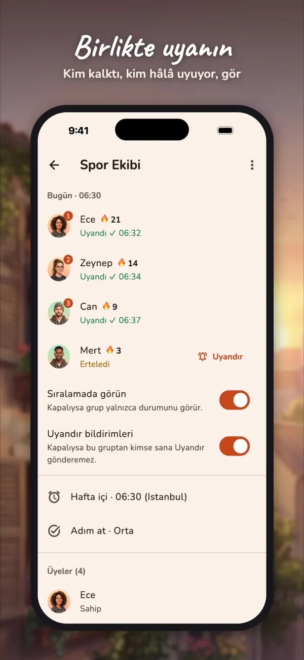 Wake Friends — Grubunla birlikte uyan